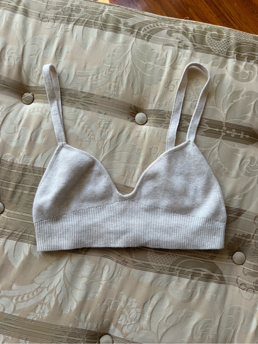 House of Harlow 1960 Cream Knit Bralette